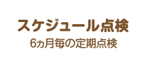 スケジュール点検:6ヵ月毎の定期点検
